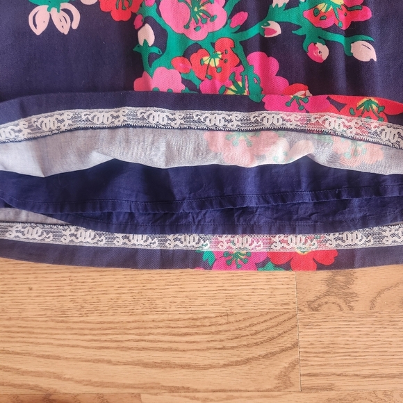 EUC Lilly Pulitzer Floral Navy Dress, Size 6 - Picture 6 of 9